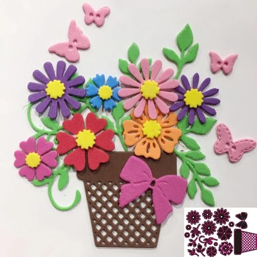 Metall-Stanzformen mit Blumen, 14,5 x 9,7 cm, Schablonen für Scrapbooking, Dekoration, Prägung, Grußkarten, Basteln, Heimdekoration Metall-Stanzformen mit Blumen, 14,5 x 9,7 cm, Schablonen für Scrapbooking, Dekoration, Prägung, Grußkarten, Basteln, Heimdekoration von HOFALUYUSUN