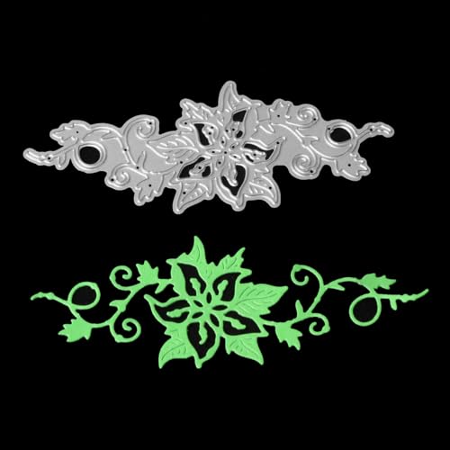 Metall-Stanzformen mit Blumenrankenmuster, Schablonen für Scrapbooking, Basteln, Kartenherstellung, Papieralbum-Dekoration, 11,9 x 4,7 cm Metall-Stanzformen mit Blumenrankenmuster, Schablonen für Scrapbooking, Basteln, Kartenherstellung, Papieralbum-Dekoration, 11,9 x 4,7 cm von HOFALUYUSUN