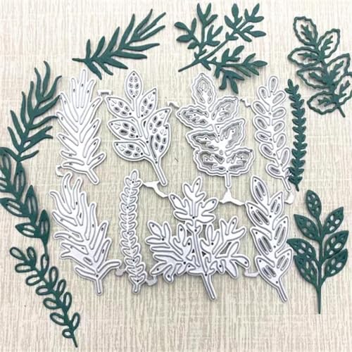 Metall-Stanzschablone, Motiv: hübsche Blätter, 9,6 x 11 cm, Schablone, Scrapbooking, Basteln, Briefmarken, Album, Papierkarten, Prägewerkzeuge, Heimdekoration Metall-Stanzschablone, Motiv: hübsche Blätter, 9,6 x 11 cm, Schablone, Scrapbooking, Basteln, Briefmarken, Album, Papierkarten, Prägewerkzeuge, Heimdekoration von HOFALUYUSUN