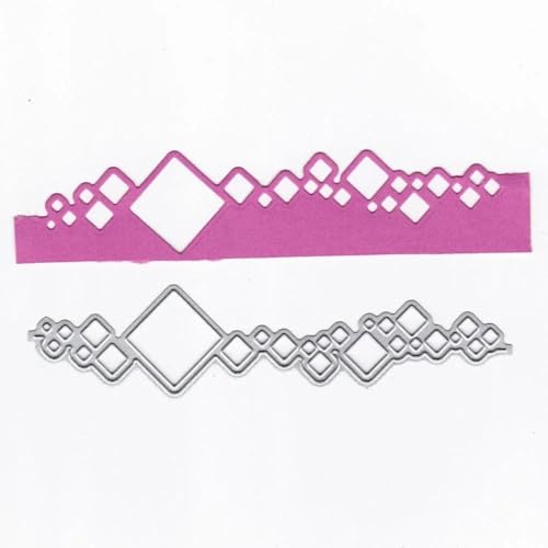 Quadratische Metall-Stanzformen für Scrapbooking, Alben, Papierkarten, dekoratives Handwerk, Bastelbedarf, 14 x 3,3 cm Quadratische Metall-Stanzformen für Scrapbooking, Alben, Papierkarten, dekoratives Handwerk, Bastelbedarf, 14 x 3,3 cm von HOFALUYUSUN