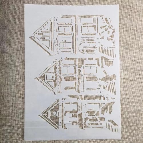 Schablonen zum Basteln, A4, 29 cm, Baufenster, Architektur, wiederverwendbare Kunststoffvorlagen für Holz, Wand, Stoff, Leinwand, Möbel, Boden, Stein, Kartenstil 1 Schablonen zum Basteln, A4, 29 cm, Baufenster, Architektur, wiederverwendbare Kunststoffvorlagen für Holz, Wand, Stoff, Leinwand, Möbel, Boden, Stein, Kartenstil 1 von HOFALUYUSUN