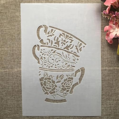 Schablonen zum Basteln, A4, 29 cm, wiederverwendbare Kunststoffvorlagen für Holz, Wand, Stoff, Leinwand, Möbel, Boden, Stein, Karte Schablonen zum Basteln, A4, 29 cm, wiederverwendbare Kunststoffvorlagen für Holz, Wand, Stoff, Leinwand, Möbel, Boden, Stein, Karte von HOFALUYUSUN