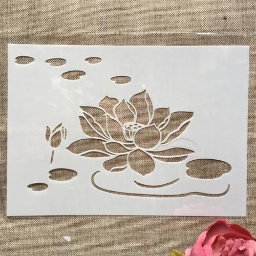 Schablonen zum Malen, 29 cm, A4, unregelmäßiges Muster, Textur, wiederverwendbare Schablonen zum Malen auf Holz, Leinwand, Möbelboden, DIY-Kunstbedarf, Dekor-Stil, M von HOFALUYUSUN