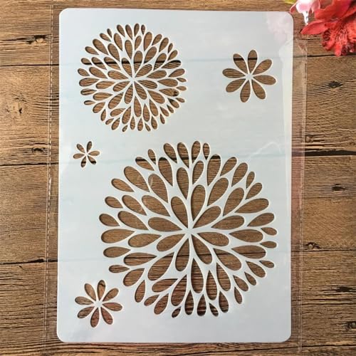 Schablonen zum Malen, A4, 29 x 21 cm, Mädchen, Parfüm, Auto, chinesische Wörter, wiederverwendbare Schablonen zum Malen auf Holz, Leinwand, Möbelboden, DIY-Kunstbedarf, Dekor-Stil 4 von HOFALUYUSUN