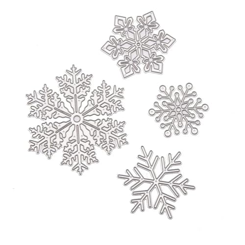 Weihnachts-Schneeflocken-Stanzformen, Metall, Prägeschablone, Papierkarten-Vorlage, Bastelbedarf, 11 x 12 cm von HOFALUYUSUN