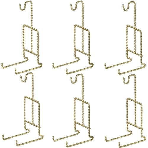 HOHIYA 4 Stück Teetasse und Untertasse Display Ständer Halter Rack Teetasse Staffelei für China Kaffeetasse Organizer Twist Wire Gold HOHIYA 4 Stück Teetasse und Untertasse Display Ständer Halter Rack Teetasse Staffelei für China Kaffeetasse Organizer Twist Wire Gold von HOHIYA