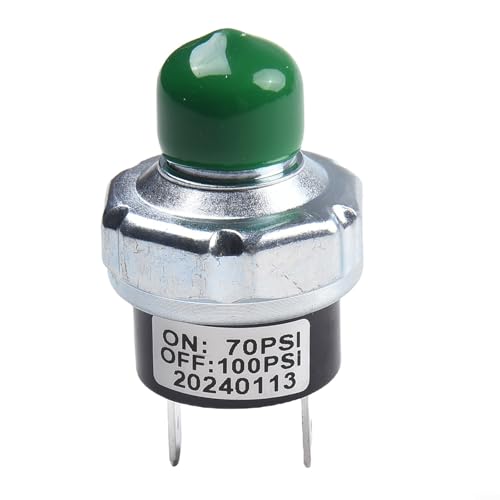 Druckschalter für Kompressoren DC 12 V/24 V Aluminiumlegierungen Druckregulierung (70-100 PSI) von HOHOVYVY