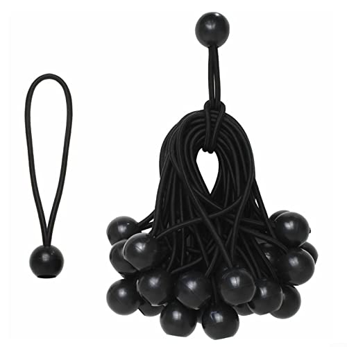 HOHOVYVY 30 Stück Bungee-Knebelgurte, Bungee-Ball, elastische Plane, gebundenes Seil, 15 cm, Spanner, Zubehör, Zelt, elastische Bänder für Zelt HOHOVYVY 30 Stück Bungee-Knebelgurte, Bungee-Ball, elastische Plane, gebundenes Seil, 15 cm, Spanner, Zubehör, Zelt, elastische Bänder für Zelt von HOHOVYVY
