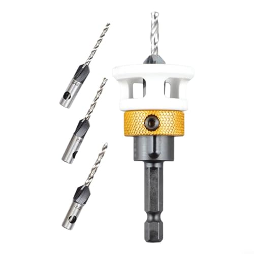 HOHOVYVY 4 Stücke Senkbohrer Holz, Bohrer Mit Senker, Einstellbare Senker Bohrer Bits Mit Tiefe Stop Hex Schaft Für Holzbearbeitung HOHOVYVY 4 Stücke Senkbohrer Holz, Bohrer Mit Senker, Einstellbare Senker Bohrer Bits Mit Tiefe Stop Hex Schaft Für Holzbearbeitung von HOHOVYVY