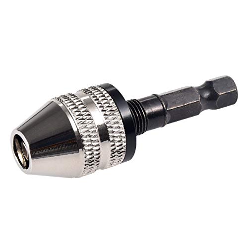 HOHXEN 0.3-3.6mm Bohrfutter-Adapter, Mini 3-Jaw Drill Chuck Quick Change Converter Schraubendreher-Treiber-Adapter mit 1/4'' Hex-Schaft für Mikro-Produktion oder medizinische Industrie HOHXEN 0.3-3.6mm Bohrfutter-Adapter, Mini 3-Jaw Drill Chuck Quick Change Converter Schraubendreher-Treiber-Adapter mit 1/4'' Hex-Schaft für Mikro-Produktion oder medizinische Industrie von HOHXEN