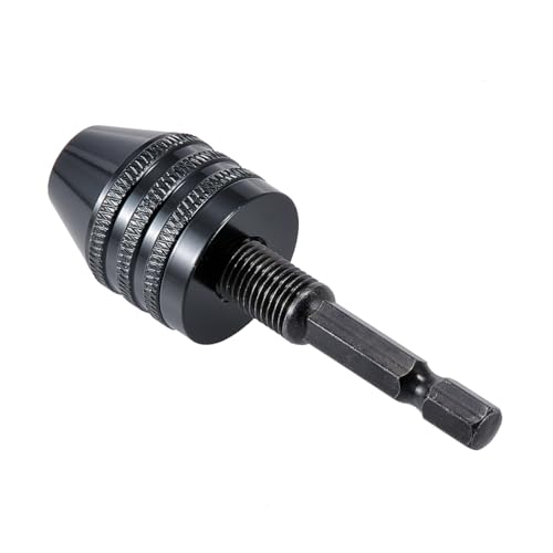 HOHXEN 0.6-8mm Bohrfutter-Adapter, Mini 3-Jaw Drill Chuck Quick Change Converter Schraubendreher-Treiber-Adapter mit 1/4'' Hex-Schaft für Mikro-Produktion oder medizinische Industrie von HOHXEN