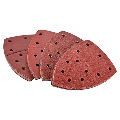 HOHXEN 40 Stück Maus-Schleifblätter Schleifpapier, Körnung 60/80/120/240 für Bosch Multi-Sander PSM 100A, PSM 200 AES, PSM 18 und alle oszillierenden Multi-Tools von HOHXEN