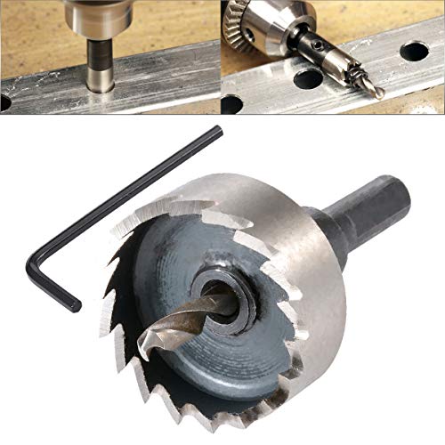 HOHXEN HSS Lochsägebohrer – 35 mm, Hochgeschwindigkeitsstahl-Lochfräser mit Positionierungsbohrer und Sechskantschlüssel für Edelstahl, Metall, Legierungen, Gusseisen, Kupfer, Holz, Aluminium HOHXEN HSS Lochsägebohrer – 35 mm, Hochgeschwindigkeitsstahl-Lochfräser mit Positionierungsbohrer und Sechskantschlüssel für Edelstahl, Metall, Legierungen, Gusseisen, Kupfer, Holz, Aluminium von HOHXEN