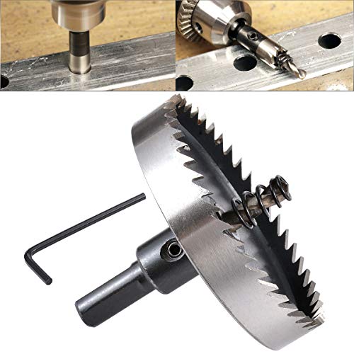 HOHXEN HSS Lochsägebohrer – 75 mm, Hochgeschwindigkeitsstahl-Lochfräser mit Positionierungsbohrer und Sechskantschlüssel für Edelstahl, Metall, Legierungen, Gusseisen, Kupfer, Holz, Aluminium HOHXEN HSS Lochsägebohrer – 75 mm, Hochgeschwindigkeitsstahl-Lochfräser mit Positionierungsbohrer und Sechskantschlüssel für Edelstahl, Metall, Legierungen, Gusseisen, Kupfer, Holz, Aluminium von HOHXEN