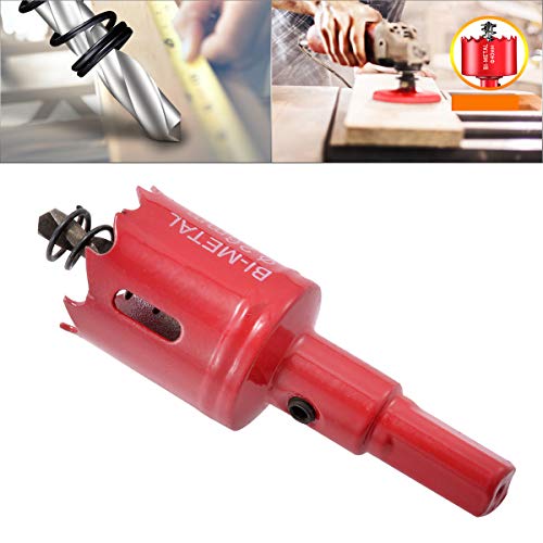HOHXEN Lochsäge 26mm, M42 HSS Heavy Duty Bi-Metall Lochsäge mit Positionierbohrer zum Schneiden von Mildstahl, Edelstahl, Gusseisen, Messing, Aluminium, Holz, PVC-Rohr, Gipskarton, Dichtebrett - Rot HOHXEN Lochsäge 26mm, M42 HSS Heavy Duty Bi-Metall Lochsäge mit Positionierbohrer zum Schneiden von Mildstahl, Edelstahl, Gusseisen, Messing, Aluminium, Holz, PVC-Rohr, Gipskarton, Dichtebrett - Rot von HOHXEN