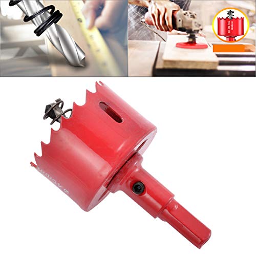 HOHXEN Lochsäge 45mm, M42 HSS Heavy Duty Bi-Metall Lochsäge mit Positionierbohrer zum Schneiden von Mildstahl, Edelstahl, Gusseisen, Messing, Aluminium, Holz, PVC-Rohr, Gipskarton, Dichtebrett - Rot HOHXEN Lochsäge 45mm, M42 HSS Heavy Duty Bi-Metall Lochsäge mit Positionierbohrer zum Schneiden von Mildstahl, Edelstahl, Gusseisen, Messing, Aluminium, Holz, PVC-Rohr, Gipskarton, Dichtebrett - Rot von HOHXEN