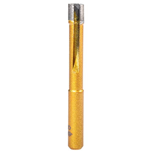 HOHXEN Lochsäge für Marmor – 8 mm, Diamant-Lochsägen-Bohrerset, Fräser für Glasfliesen, Keramik, Marmor, Glas, Porzellan, Keramik, Granit, Stein, Schiefer – (1 Stück, Goldfarben) von HOHXEN