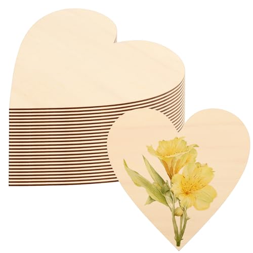 HOIGON 25 Stück 30,5 cm große Holzherzen, 0,3 cm dick, unlackierte Holzherzausschnitte, blanko, natürliche Holzherzform, Scheiben für Bastelarbeiten, Verzierungen, Hochzeit, Valentinstag, Dekoration HOIGON 25 Stück 30,5 cm große Holzherzen, 0,3 cm dick, unlackierte Holzherzausschnitte, blanko, natürliche Holzherzform, Scheiben für Bastelarbeiten, Verzierungen, Hochzeit, Valentinstag, Dekoration von HOIGON