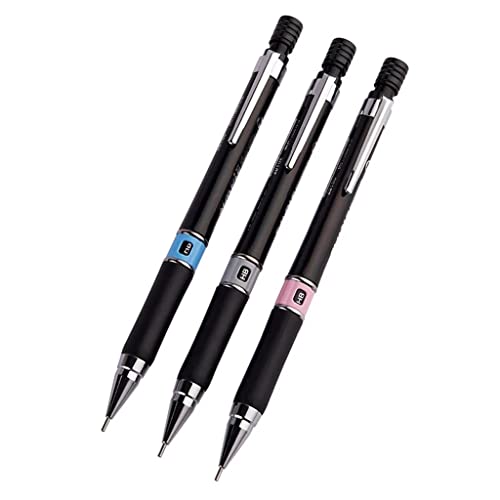 HOIIPAAAA 1 Stück HB Druckbleistift Schreiben Skizzieren Drehbleistifte mit Radiergummi Schule Bürobedarf (Farbe: E, Größe: 0,5 mm) (E 1 Stück (1 Stück) von HOIIPAAAA