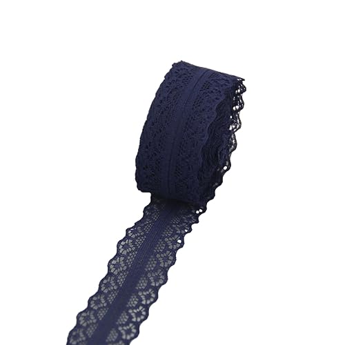 HOJIOESRD Weißes beiges Spitzenband, einfach zu verarbeiten und multifunktional für DIY Projekte, modisches Kunsthandwerk, Geschenkband, dekoratives Band, E3 8 Marineblau HOJIOESRD Weißes beiges Spitzenband, einfach zu verarbeiten und multifunktional für DIY Projekte, modisches Kunsthandwerk, Geschenkband, dekoratives Band, E3 8 Marineblau von HOJIOESRD