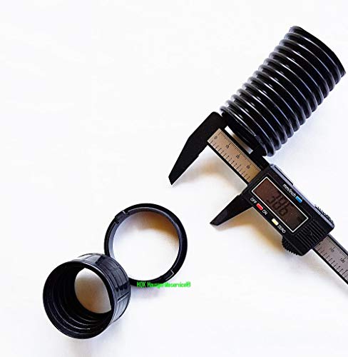 HOK Hausgeräteservice® - PREMIUM Schraubhülse+Klickring für Saug - Schlauch 48mm (Aussendurchmesser) Industrie-und Gewerbe - Staubsaugerschlauch von HOK Hausgeräteservice O.Kutschwalski