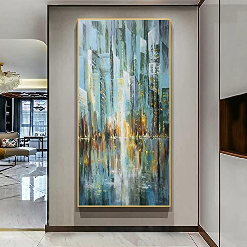 HOLEILUCK Stadtlandschaftsgemälde auf Leinwand, moderne abstrakte Heimdekoration, Wandkunst, Bilder für Wohnzimmer, ohne Rahmen, Drucke, Gebäude, 80 x 180 cm/31 x 71 Zoll, ungerahmt HOLEILUCK Stadtlandschaftsgemälde auf Leinwand, moderne abstrakte Heimdekoration, Wandkunst, Bilder für Wohnzimmer, ohne Rahmen, Drucke, Gebäude, 80 x 180 cm/31 x 71 Zoll, ungerahmt von HOLEILUCK