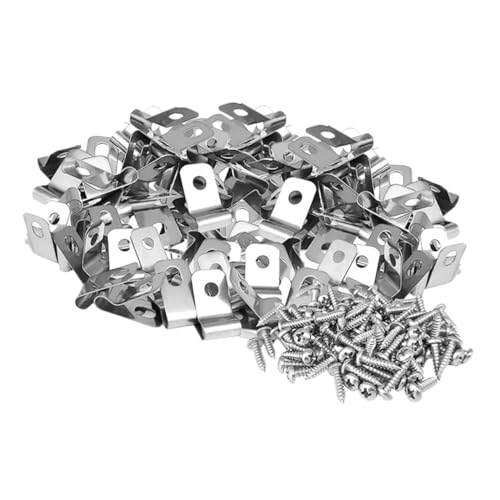 100Stücke Metallzaun Klemmen für Haustierkäfige Hochleistungs Befestigungsclips aus Aluminium für Stabile Zaunmontage für Metallzäune von HOLIDYOYO