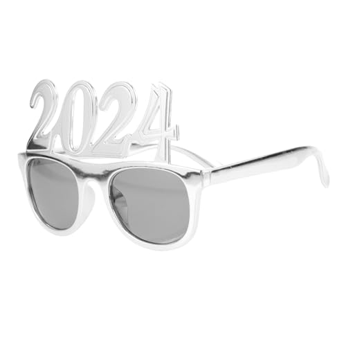 HOLIDYOYO 1 Paar 2024 Brille Gläser Led Paare Neujahrsfeierbrille Retro Trendy Neujahrsparty-brillen Silvesterbrille 2024 Neujahrsbrille 2024 Lustige Brille Für Party Plastik Silver HOLIDYOYO 1 Paar 2024 Brille Gläser Led Paare Neujahrsfeierbrille Retro Trendy Neujahrsparty-brillen Silvesterbrille 2024 Neujahrsbrille 2024 Lustige Brille Für Party Plastik Silver von HOLIDYOYO