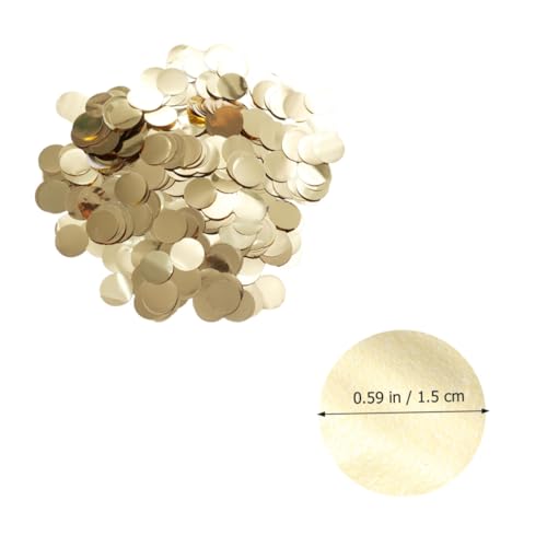 HOLIDYOYO 1 Packung Hochzeitsdekoration komfetti the wedding party partydeko einschulung Tischdekoration wedding decoration hochzeitdeko the prom Hochzeitskonfetti Konfetti für Tische Golden von HOLIDYOYO
