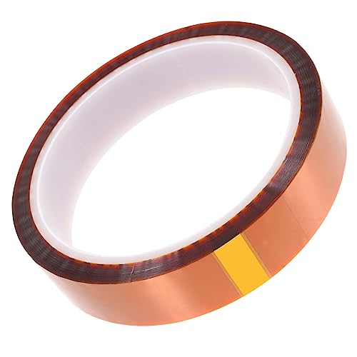 HOLIDYOYO 1 Rolle Hitzebeständiges Klebeband Multifunktionales Polyimid Klebeband für Elektronik Wärmeübertragung und Isolierung Rückstandsfrei und Stark Haftend von HOLIDYOYO