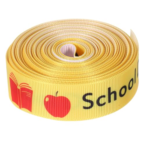 HOLIDYOYO 1 Rolle dekorative Schleife geschenkband geschenkverpackung Einladungen dekorieren Schmuckband hochzeit Basteln Willkommen elegante Bänder exquisite Geschenkbänder Polyester Yellow von HOLIDYOYO