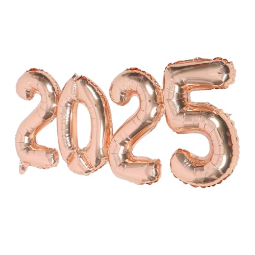 HOLIDYOYO 1 Satz 2025 Ballon Aus Aluminiumfolie Urlaub Festival Luftballons Für Die Party Blau 2025 Luftballons Rosa Zahlenballons Mehrfarbig Rosa Geburtstagsballons Abschluss Groß Rose Gold HOLIDYOYO 1 Satz 2025 Ballon Aus Aluminiumfolie Urlaub Festival Luftballons Für Die Party Blau 2025 Luftballons Rosa Zahlenballons Mehrfarbig Rosa Geburtstagsballons Abschluss Groß Rose Gold von HOLIDYOYO