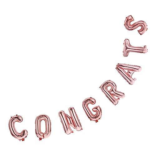 HOLIDYOYO 1 Satz Glückwunsch Ballon UV-Partydekorationen Abschlussballon 2022 Ballons für Ballonbogen celebrations feierstahl Partyballons Abschlussballons Aluminiumfolie Rose Gold von HOLIDYOYO