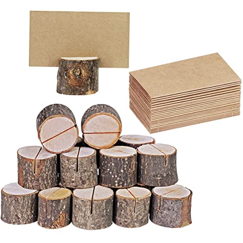 HOLIDYOYO 1 Satz Holzstumpf klebrige Noten Halter Inhaber kleiner Schilderständer Desktop-Schilderständer Tischschilder dekoratives Tischschild Schilderständer Tischplatte Papier von HOLIDYOYO