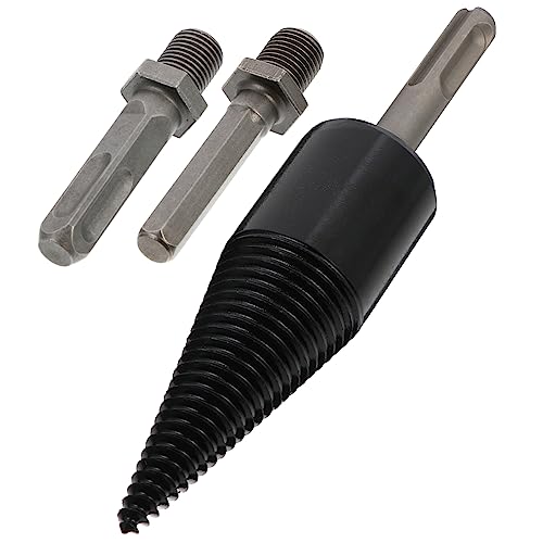 HOLIDYOYO 1 Satz Kegelbohrer Holzspalter für Elektrobohrer Hochwertiges Bohrerset für Holzspaltung Langlebig und Robust für Zuhause Camping und von HOLIDYOYO