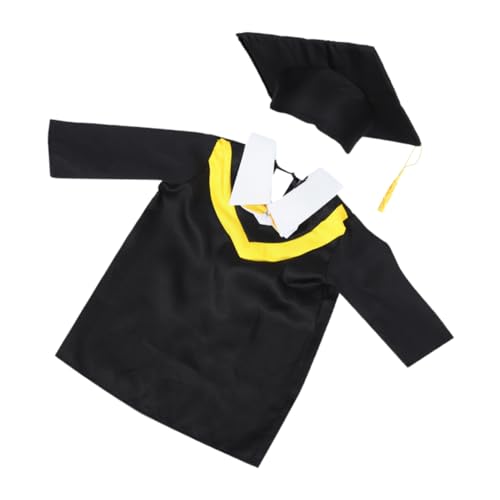 HOLIDYOYO 1 Satz Kleidungshut Des Arztes Kinderabschlusskappe Und Kleid Abschlusskappe Und Kleid Für Kleinkinder Kindermütze Und Kleid Abschluss -outfit Für Jungen Polyester (polyester) von HOLIDYOYO
