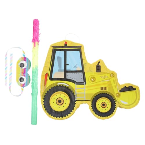 HOLIDYOYO 1 Satz Piñata Feuerwehrauto Geburtstagsdekoration Dekorationen Konstruktion Bauwagen Bau-lkw-pinata Baggerpinata Mit Süßigkeiten Gefülltes Bagger-pinata Papier von HOLIDYOYO