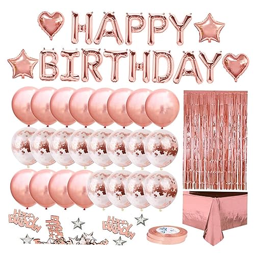 HOLIDYOYO 1 Satz Roségold-Ballon-Set tischdecken home decoration Glitzernde Ballons roségoldenes Partyzubehör für Geburtstag Luftballons Latexballons zum Geburtstag Plastik HOLIDYOYO 1 Satz Roségold-Ballon-Set tischdecken home decoration Glitzernde Ballons roségoldenes Partyzubehör für Geburtstag Luftballons Latexballons zum Geburtstag Plastik von HOLIDYOYO