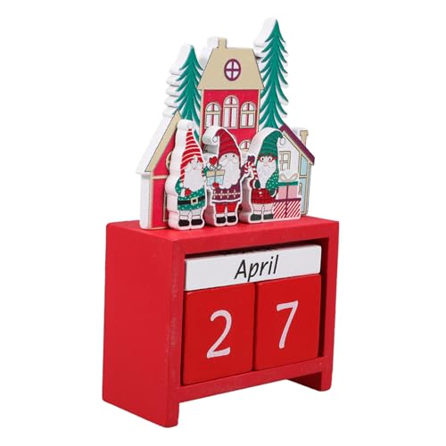 HOLIDYOYO 1 Satz Weihnachts-countdown-kalender Kalender Home-desktop-kalender Weihnachtsbedarf Wohnkultur Weihnachtskalender Schmuck Weihnachtsdekoration Weihnachtsschmuck Rot Holz HOLIDYOYO 1 Satz Weihnachts-countdown-kalender Kalender Home-desktop-kalender Weihnachtsbedarf Wohnkultur Weihnachtskalender Schmuck Weihnachtsdekoration Weihnachtsschmuck Rot Holz von HOLIDYOYO