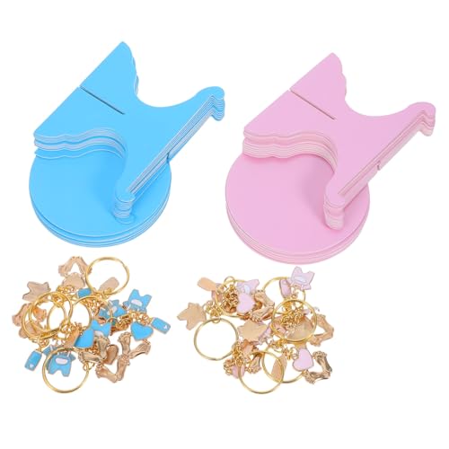 HOLIDYOYO 1 Set Mini Cupcake Ständer Babyparty Schlüsselanhänger Babyparty Kuchendekorationen Cupcake Organizer Babyparty Tischdekorationen Babyparty Tischdekorationen Cupcake Halter von HOLIDYOYO