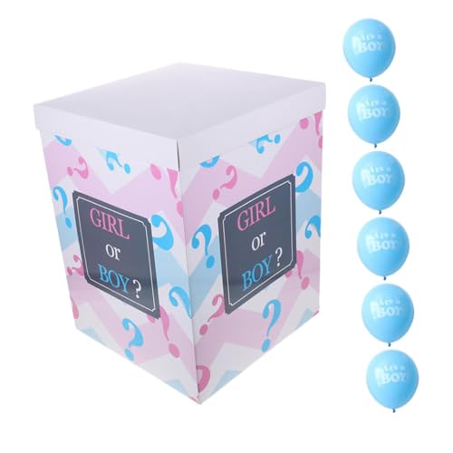HOLIDYOYO 1 Set Riesiger Geschlechtsoffenbarungsballon Mit Konfetti-ballonboxen Für Babyparty, Junge Oder Mädchen, Banner Für Partydekorationen Zur Offenlegung Des Geschlechts HOLIDYOYO 1 Set Riesiger Geschlechtsoffenbarungsballon Mit Konfetti-ballonboxen Für Babyparty, Junge Oder Mädchen, Banner Für Partydekorationen Zur Offenlegung Des Geschlechts von HOLIDYOYO