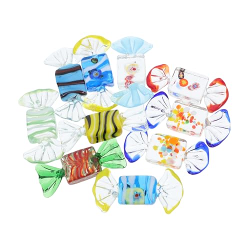 HOLIDYOYO Niedliches Süßigkeiten-ornament-set 10-teilig Vintage-süßigkeiten-ornamente Aus Glas für Hochzeiten Heimdekoration Weihnachtsbaumschmuck von HOLIDYOYO