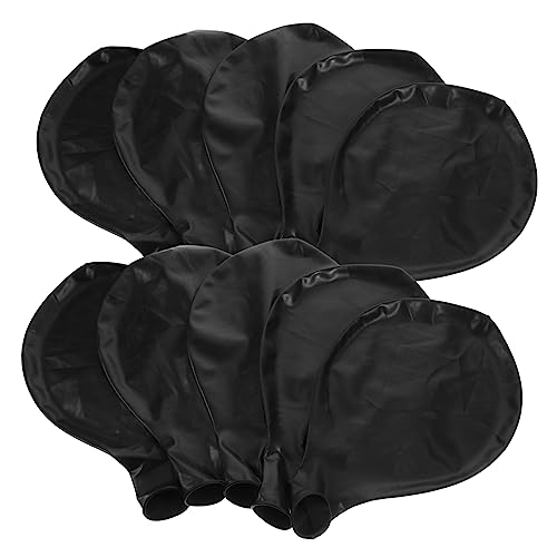 HOLIDYOYO 10 Stück Große Luftballons große ballons valentienstagsgeschnek wasserballons luftballone Geburtstag Party Latex -Ballondekorationen Verdicken Sie Latexballons Emulsion Black von HOLIDYOYO