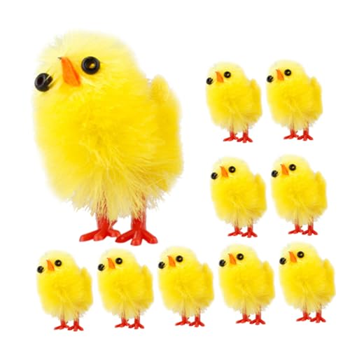HOLIDYOYO 10 Stück Osterkükenspielzeug Kleine Hühnerfiguren Gefälscht Wohnkultur Küken Figuren Karikatur Süße Hühnerverzierung Urlaub Ornamente Winzige Hühner Miniatur Zinn Beflockung Yellow HOLIDYOYO 10 Stück Osterkükenspielzeug Kleine Hühnerfiguren Gefälscht Wohnkultur Küken Figuren Karikatur Süße Hühnerverzierung Urlaub Ornamente Winzige Hühner Miniatur Zinn Beflockung Yellow von HOLIDYOYO