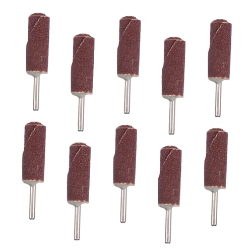HOLIDYOYO 10 Stück Teiliges Set Schleifpapier Walzenaufsätze für Präzises Polieren Engen Bereichen Langlebiges Schleifmaterial für Handwerk und Industrie von HOLIDYOYO