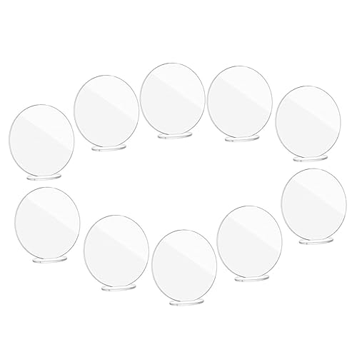 HOLIDYOYO 10 Stück Tischschilder Sitzplätze Hochzeit Danksagung Stall Platzkarte visitenkarten halterung Tischdekorationen Acrylkarte Klare, leere Acryl-Tischkarten Acrylschilder Transparent von HOLIDYOYO