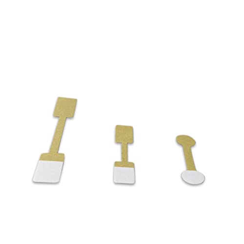 HOLIDYOYO 100 Blatt Kraftpapier Schmuck Preisschilder Selbstklebende Etiketten für Ringe und Accessoires Beschreibbar für Schmuck und Kleidungsausstellungen von HOLIDYOYO