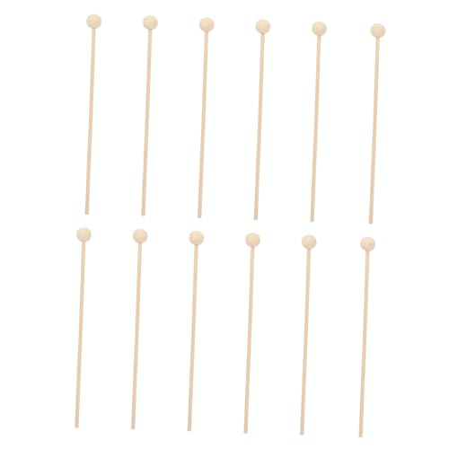 HOLIDYOYO 100 Stück Kleine Holzstäbchen DIY Dekorative Lollipop Sticks Kreative Dessert Tischdeko Natürliche Holzqualität Geruchsneutral Vielseitig für Party und Bastelarbeiten von HOLIDYOYO
