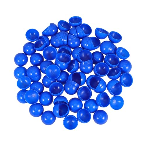 HOLIDYOYO 100 Stück Lotteriekugel Blau Weiß Hohl Bunt Partyspielbälle Partyzubehör Gewinnspielkugeln Farbige Kugeln Bingo-spielbälle Zeichnung Groß Requisiten Kugel Kugeln Für Rot Blue PVC von HOLIDYOYO