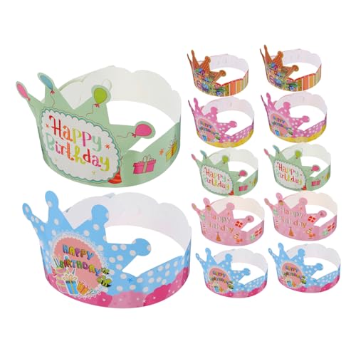 HOLIDYOYO 100 Stück Teiliges Geburtstag Partyhüte Bunte Kindergeburtstagsdeko Vielseitige Kopfbedeckung für Mädchen Jungen Festliche Partyaccessoires HOLIDYOYO 100 Stück Teiliges Geburtstag Partyhüte Bunte Kindergeburtstagsdeko Vielseitige Kopfbedeckung für Mädchen Jungen Festliche Partyaccessoires von HOLIDYOYO